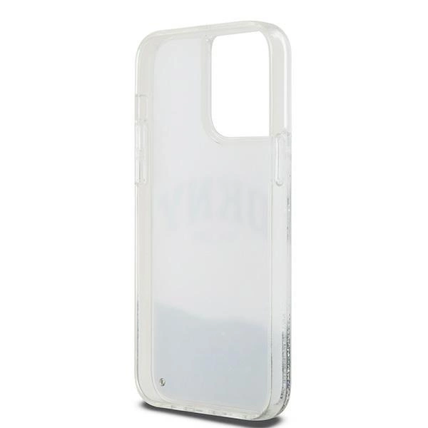 DKNY Liquid Glitter Big Logo dėklas iPhone 15 Pro Max – baltas - Image 7