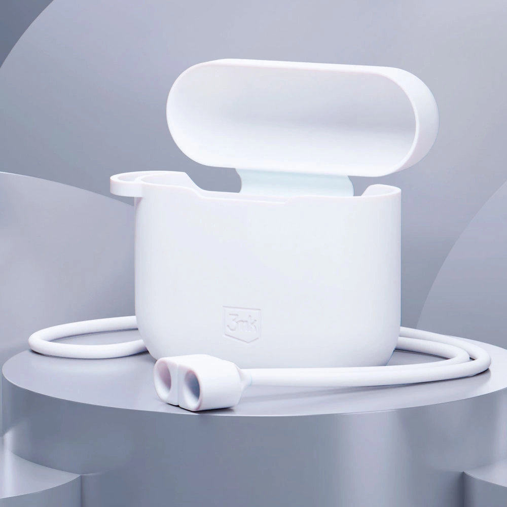 3mk silikoninis dėklas AirPods 3 – baltas - Image 3
