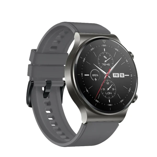 Silikoninis dirželis Huawei Watch GT 2 / 3 / 4 / 2 Pro / 3 Pro / 4 Pro / GT 2e – pilkas - Image 2