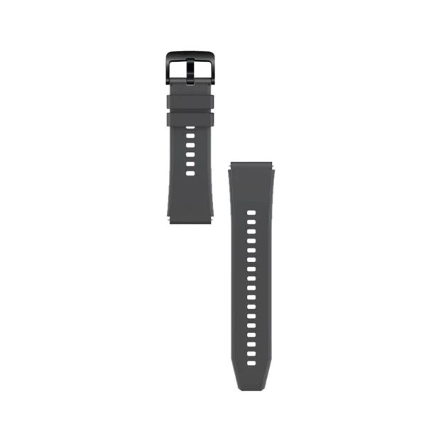 Silikoninis dirželis Huawei Watch GT 2 / 3 / 4 / 2 Pro / 3 Pro / 4 Pro / GT 2e – pilkas - Image 5