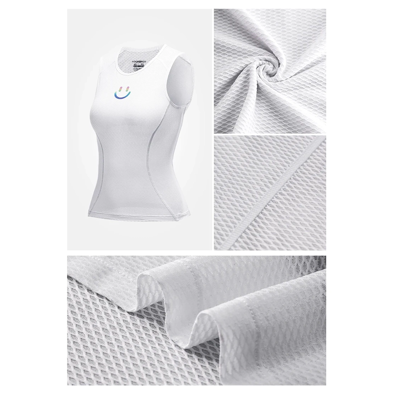 Rockbros YDBX001 moteriška greitai džiūstanti dviračio liemenė XL / XXL – balta - Image 8