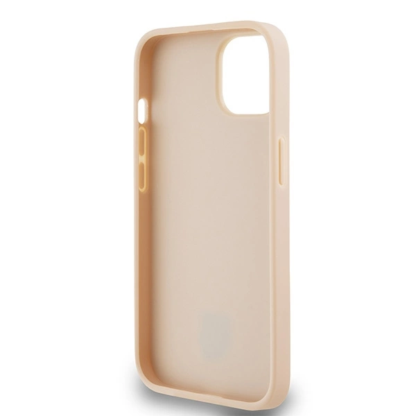 DKNY Leather Mono Stripe & Metal Logo dėklas iPhone 15/14/13 – rožinis - Image 7