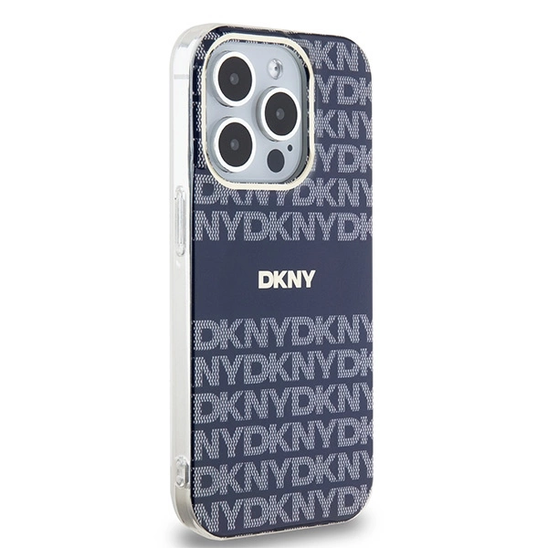 DKNY IML Mono & Stripe MagSafe dėklas iPhone 15 Pro – mėlynas - Image 4