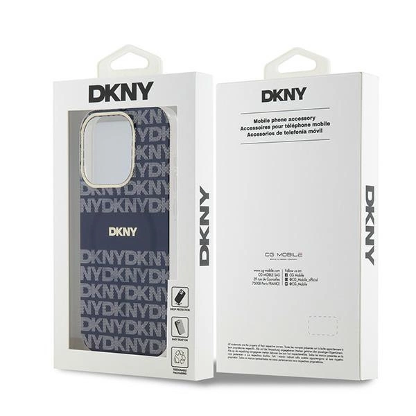 DKNY IML Mono & Stripe MagSafe dėklas iPhone 15 Pro – mėlynas - Image 8