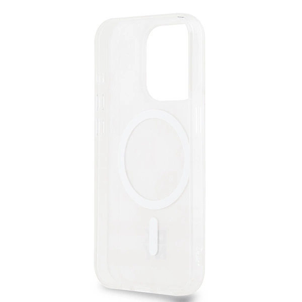 DKNY IML Checkered Mono Pattern & Printed Stripes MagSafe dėklas iPhone 15 Pro Max – rožinis - Image 7