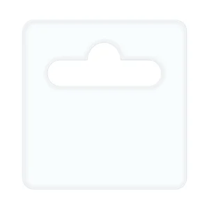 Euro pendant 50x50 mm premium with rubber glue 1000 pcs/roll (0.35 mm foil)