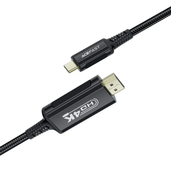 Acefast C1 USB-C/HDMI vaizdo kabelis 4K 60Hz HDR 1,8 m – juodas - Image 4