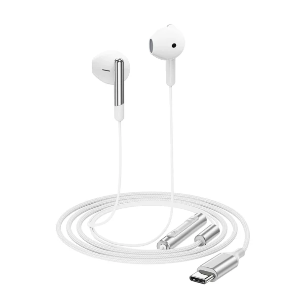 Acefast L3 laidinės USB-C ausinės su mikrofonu – baltos - Image 4