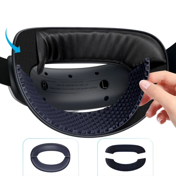 BoboVR M3 Mini amortizacinis dirželis Meta Quest 3 VR akiniams – baltas ir juodas - Image 8