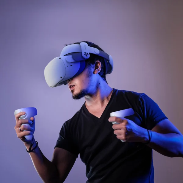 BoboVR M2+ amortizacinis dirželis Meta Quest 2 VR akiniams – baltas ir juodas - Image 3