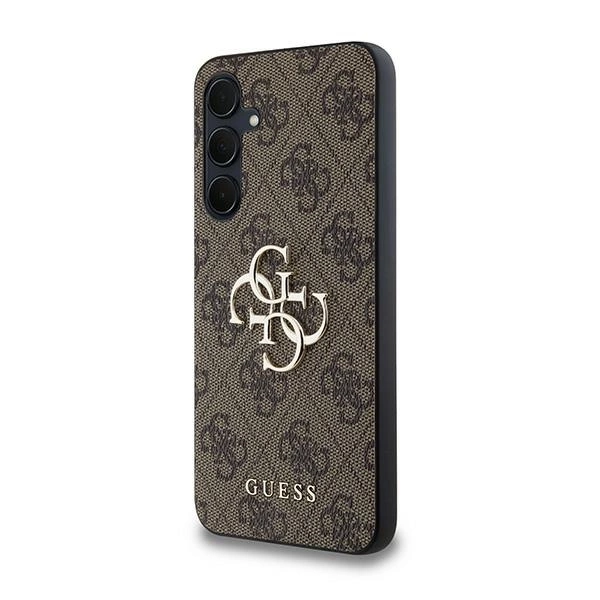 Guess 4G Didelis metalinis logotipas dėklas Samsung Galaxy A35 – rudas - Image 2