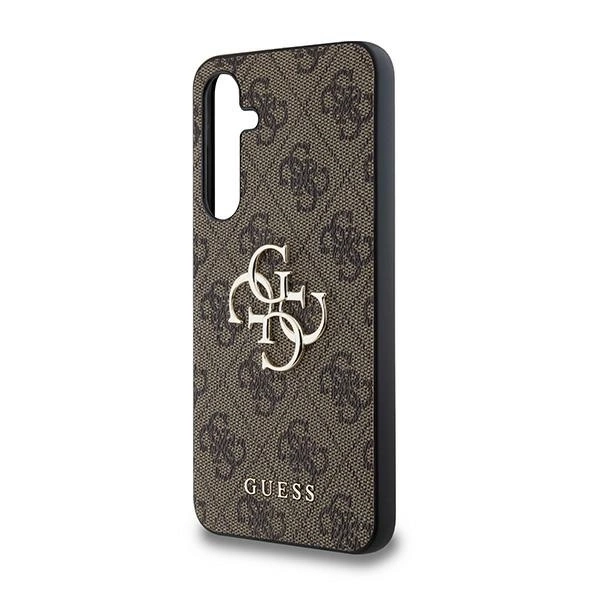 Guess 4G Didelis metalinis logotipas dėklas Samsung Galaxy A35 – rudas - Image 6
