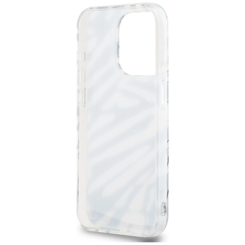 Karl Lagerfeld IML Zebros raštas & laidelis dėklas iPhone 15 Pro – juodas - Image 6