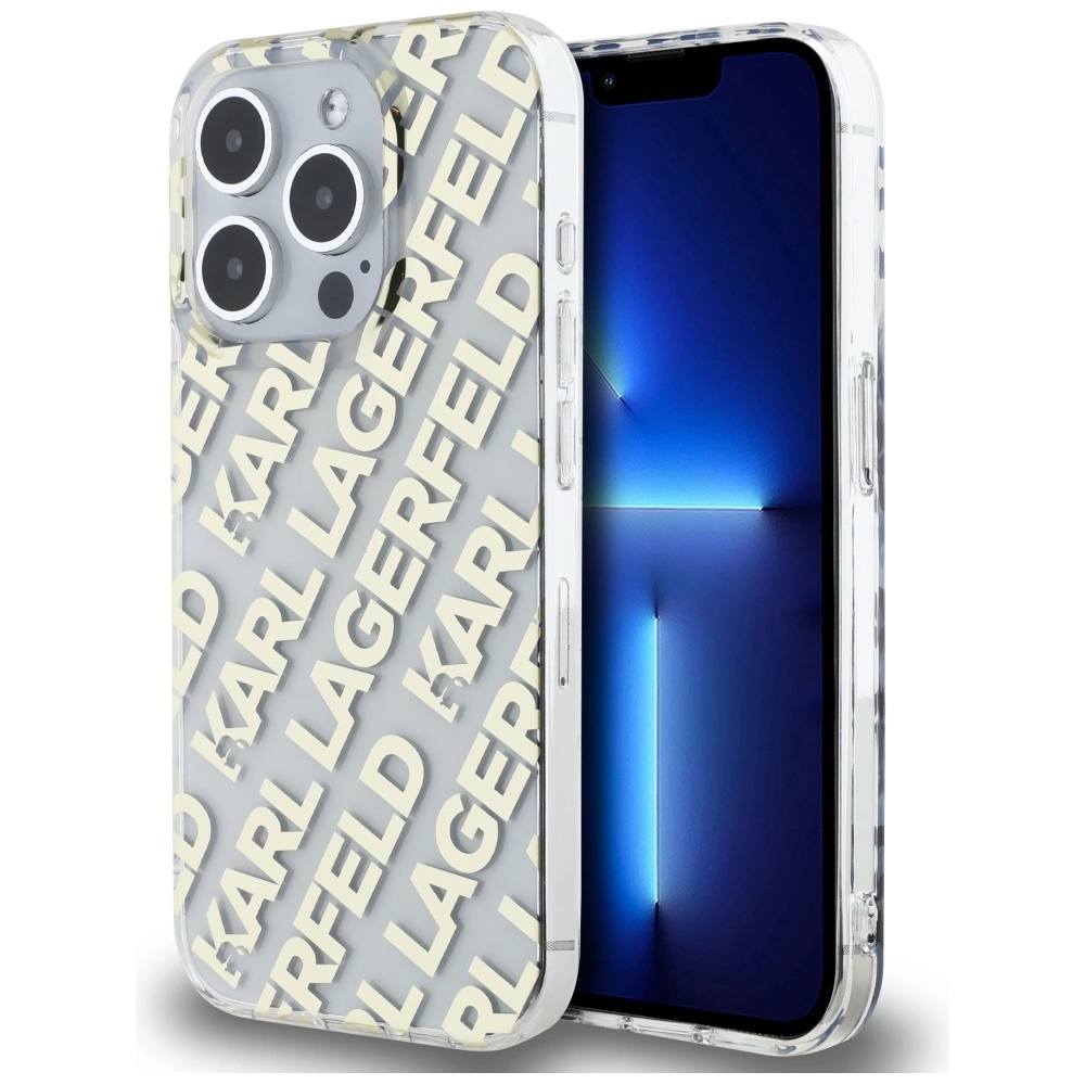 Karl Lagerfeld IML Fullover Logo case for iPhone 15 Pro Max - gold