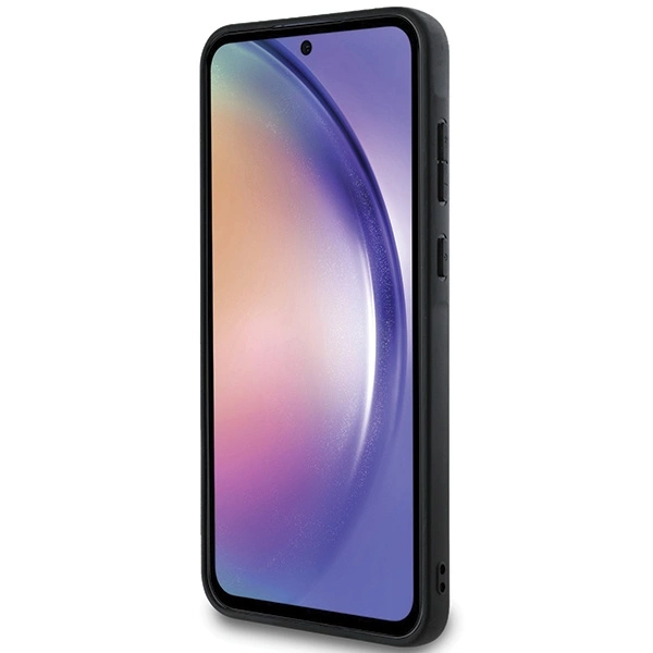 Karl Lagerfeld Fiksuotas Blizgus Ikonik logotipas Metalinis smeigtukas dėklas Samsung Galaxy A55 – juodas - Image 5