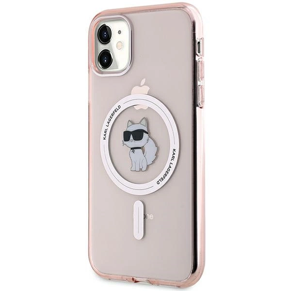 Karl Lagerfeld IML Choupette MagSafe dėklas iPhone 11 / Xr – rožinis - Image 2