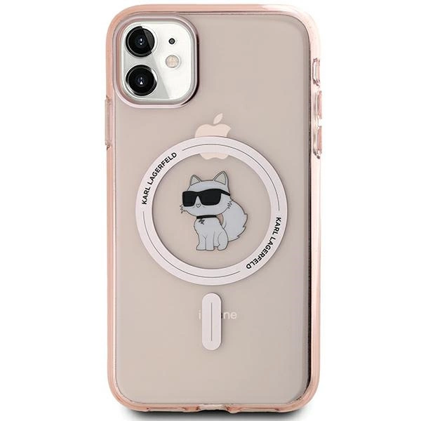 Karl Lagerfeld IML Choupette MagSafe dėklas iPhone 11 / Xr – rožinis - Image 3