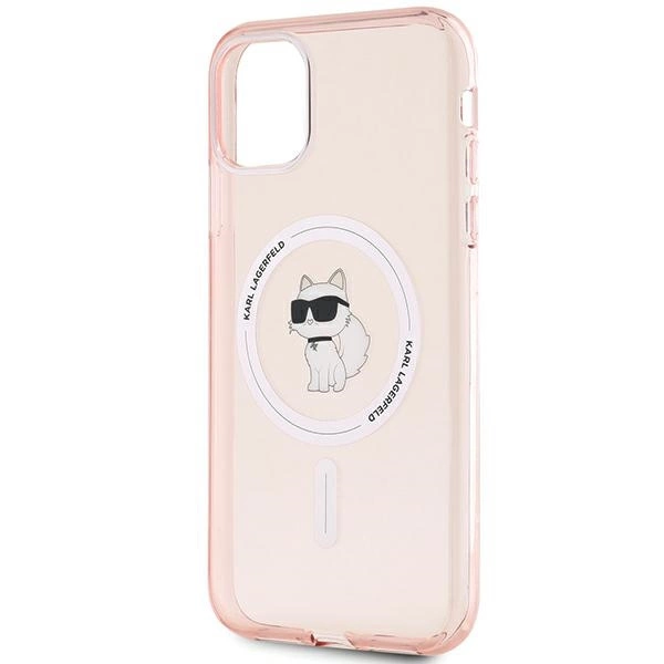 Karl Lagerfeld IML Choupette MagSafe dėklas iPhone 11 / Xr – rožinis - Image 6