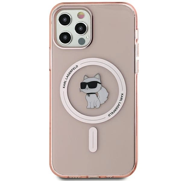 Karl Lagerfeld IML Choupette MagSafe dėklas iPhone 12 / 12 Pro – rožinis - Image 2