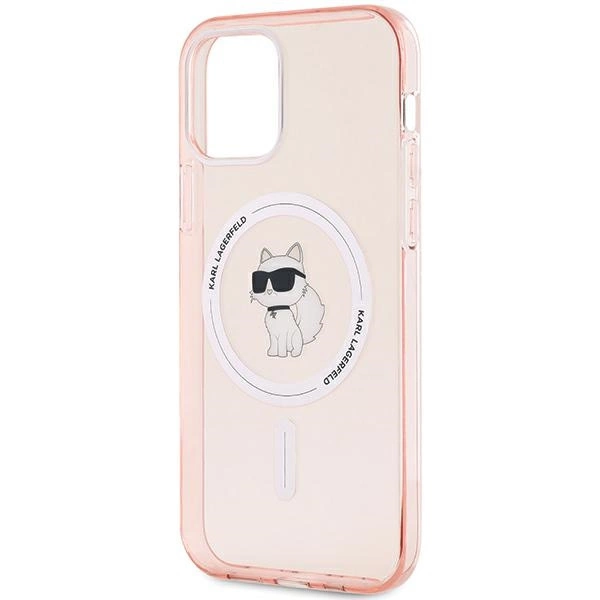 Karl Lagerfeld IML Choupette MagSafe dėklas iPhone 12 / 12 Pro – rožinis - Image 5