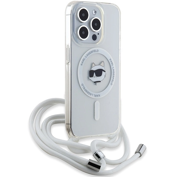 Karl Lagerfeld IML Choupette Head & laidelis MagSafe dėklas iPhone 13 Pro Max – skaidrus - Image 3