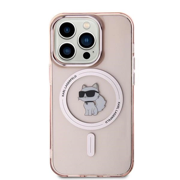 Karl Lagerfeld IML Choupette MagSafe dėklas iPhone 14 Pro – rožinis - Image 3