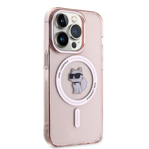 Karl Lagerfeld IML Choupette MagSafe dėklas iPhone 14 Pro – rožinis - Image 4