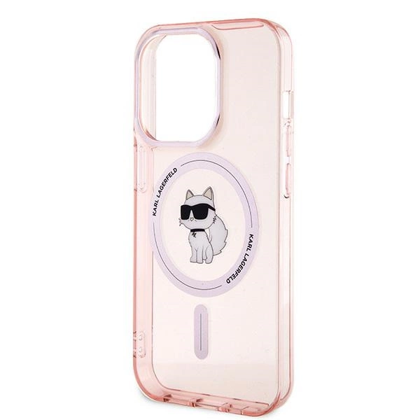 Karl Lagerfeld IML Choupette MagSafe dėklas iPhone 14 Pro – rožinis - Image 6
