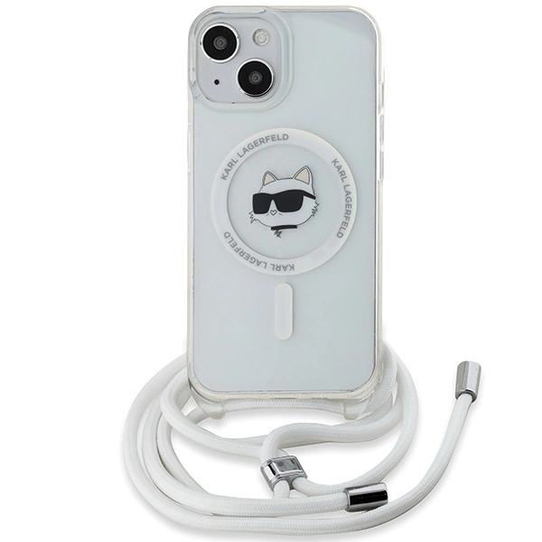 Karl Lagerfeld IML Choupette Head & laidelis MagSafe dėklas iPhone 14 / 13 / 15 – skaidrus - Image 2