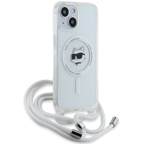 Karl Lagerfeld IML Choupette Head & laidelis MagSafe dėklas iPhone 14 / 13 / 15 – skaidrus - Image 3