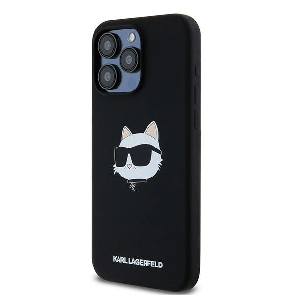 Karl Lagerfeld Silikoninis Choupette Head MagSafe dėklas iPhone 15 Pro – juodas - Image 2