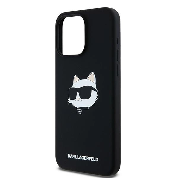 Karl Lagerfeld Silikoninis Choupette Head MagSafe dėklas iPhone 15 Pro – juodas - Image 6