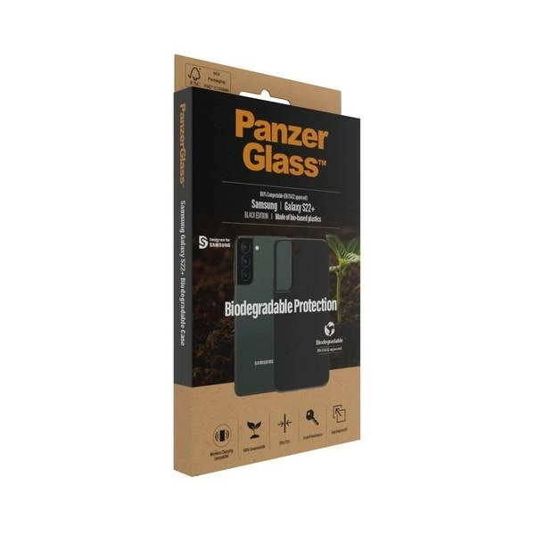 PanzerGlass Biodegradable dėklas Samsung Galaxy S22+ – juodas - Image 3