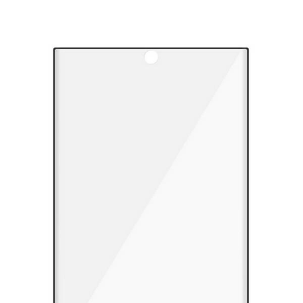 PanzerGlass E2E Microfracture antibakterinis stiklas Samsung Galaxy S22 Ultra - su juodu rėmeliu - Image 4