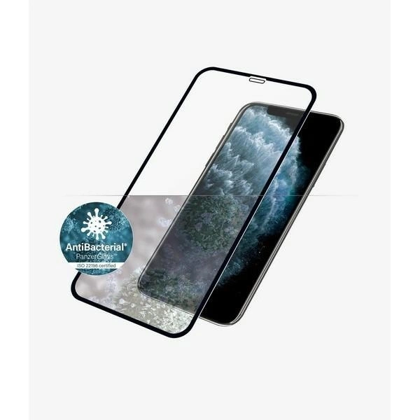 PanzerGlass E2E Super+ grūdintas stiklas, skirtas iPhone X / XS / 11 Pro – su juodu rėmeliu - Image 2