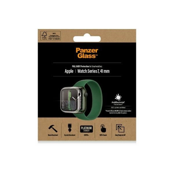 PanzerGlass Full Body dėklas, skirtas Apple Watch 7/8 41mm – permatomas - Image 7