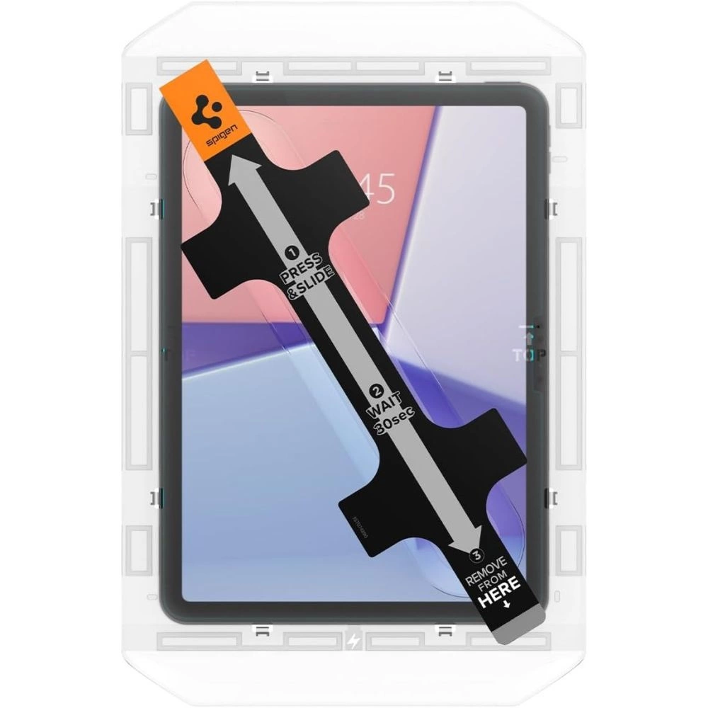 Spigen Glas.tR EZ Fit grūdintas stiklas, skirtas iPad Air 11” 2024 - Image 9