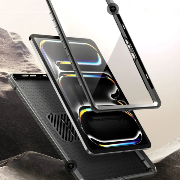 Supcase Unicorn Beetle Pro dėklas, skirtas iPad Pro 13” 2024 – juodas - Image 4