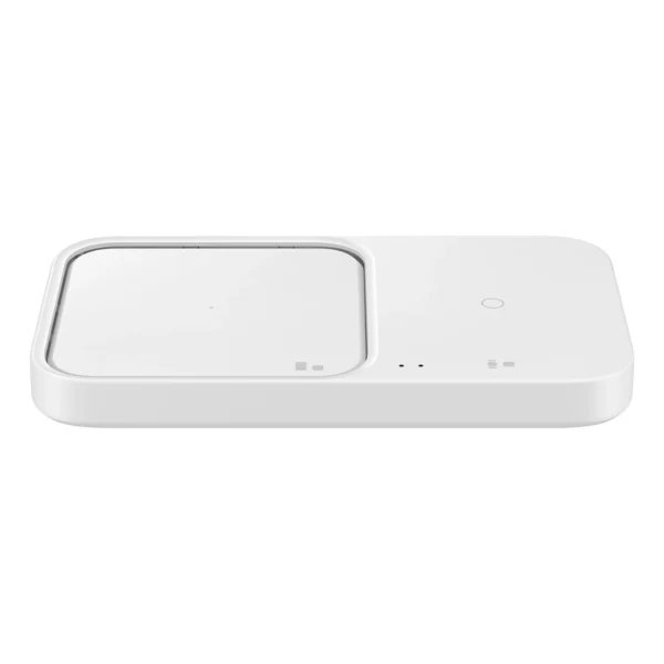 Samsung Wireless Charger Duo EP-P5400TWEGEU indukcinis įkroviklis 15W – baltas + tinklo įkroviklis + laidas - Image 4