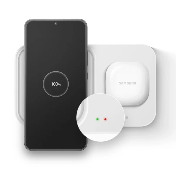 Samsung Wireless Charger Duo EP-P5400BWEGEU indukcinis įkroviklis 15W – baltas - Image 13