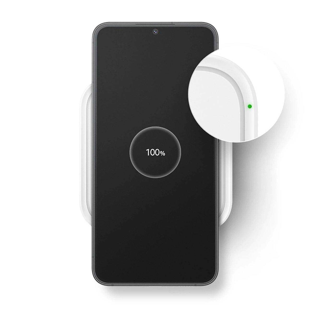 Samsung Wireless Charger Pad EP-P2400TWEGEU 15W indukcinis įkroviklis – baltas + tinklo įkroviklis - Image 12