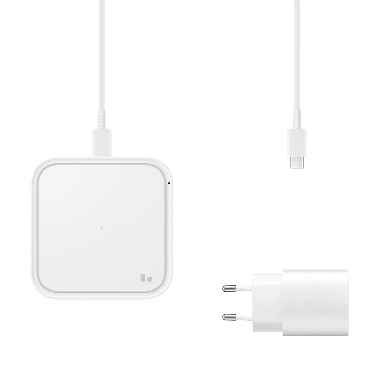 Samsung Wireless Charger Pad EP-P2400TWEGEU 15W indukcinis įkroviklis – baltas + tinklo įkroviklis - Image 7