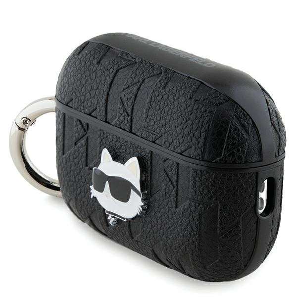 Karl Lagerfeld Monogram Choupette galvos dėklas AirPods Pro 2 – juodas - Image 3