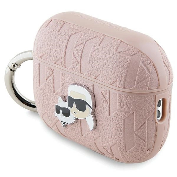 Karl Lagerfeld Monogram Karl & Choupette galvų dėklas AirPods Pro 2 – rožinis - Image 3