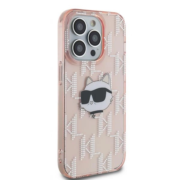 Karl Lagerfeld IML Choupette Head & Monogram dėklas skirtas iPhone 13 Pro Max – rožinis - Image 4