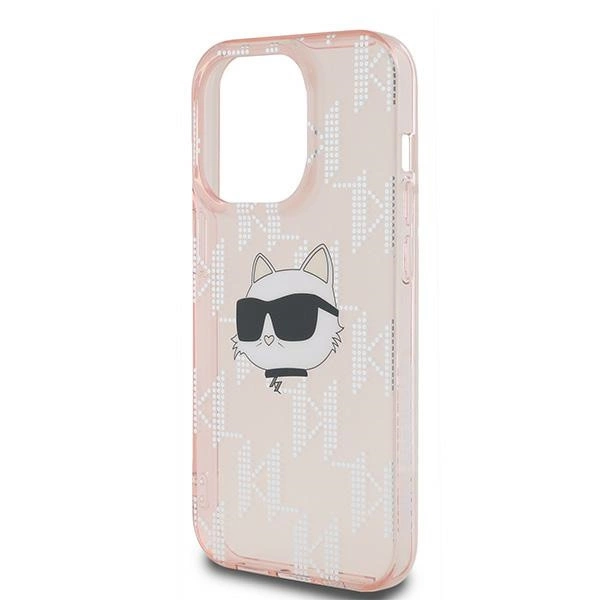 Karl Lagerfeld IML Choupette Head & Monogram dėklas skirtas iPhone 14 Pro Max – rožinis - Image 6