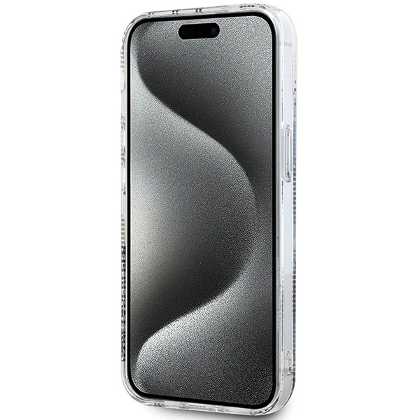 Karl Lagerfeld IML Choupette Head & Monogram dėklas skirtas iPhone 15 / 14 / 13 – permatomas - Image 5