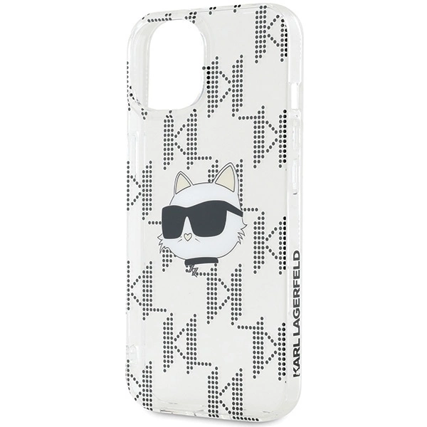 Karl Lagerfeld IML Choupette Head & Monogram dėklas skirtas iPhone 15 / 14 / 13 – permatomas - Image 6