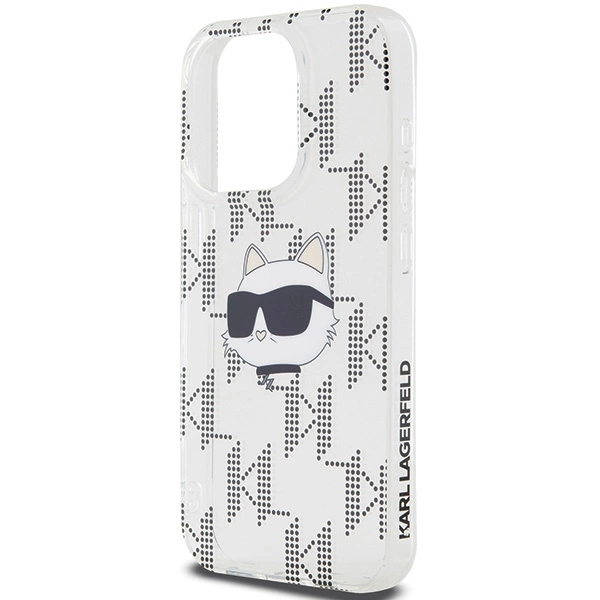 Karl Lagerfeld IML Choupette Head & Monogram dėklas skirtas iPhone 15 Pro Max – permatomas - Image 6