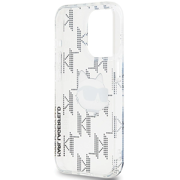 Karl Lagerfeld IML Choupette Head & Monogram dėklas skirtas iPhone 15 Pro Max – permatomas - Image 7